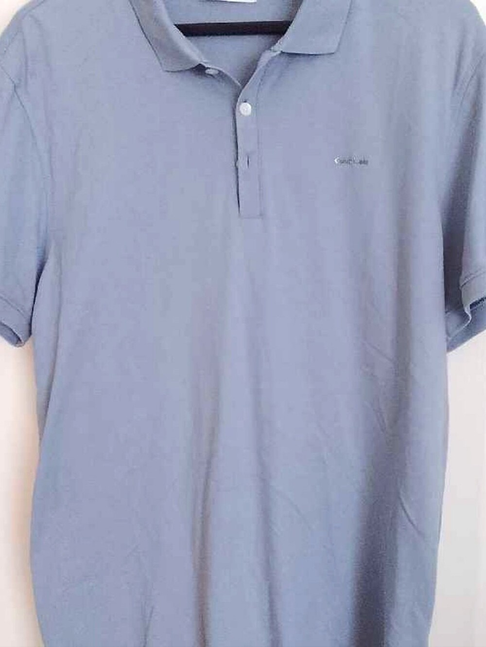 Calvin Klein Men's Light Blue Polo Shirt